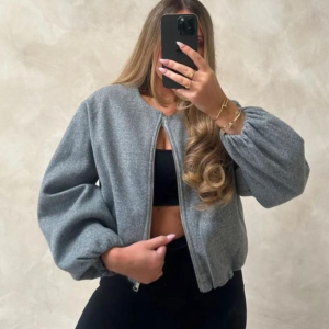 cropped oversized jacket