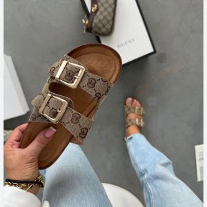 beige gg sandals